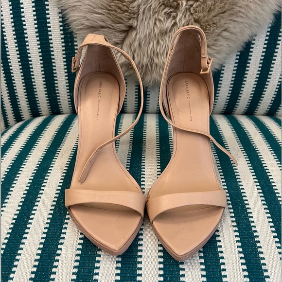 Zara Basic nude heels size 38 - Picture 3 of 13